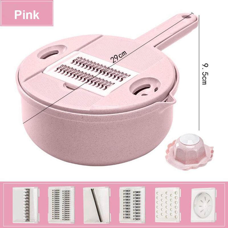 

Круглая овощерезка с разделителем яиц, дуршлаг, ручная овощерезка для фруктов и овощей, пищевая многофункциональная для кухонных принадлежностей синий