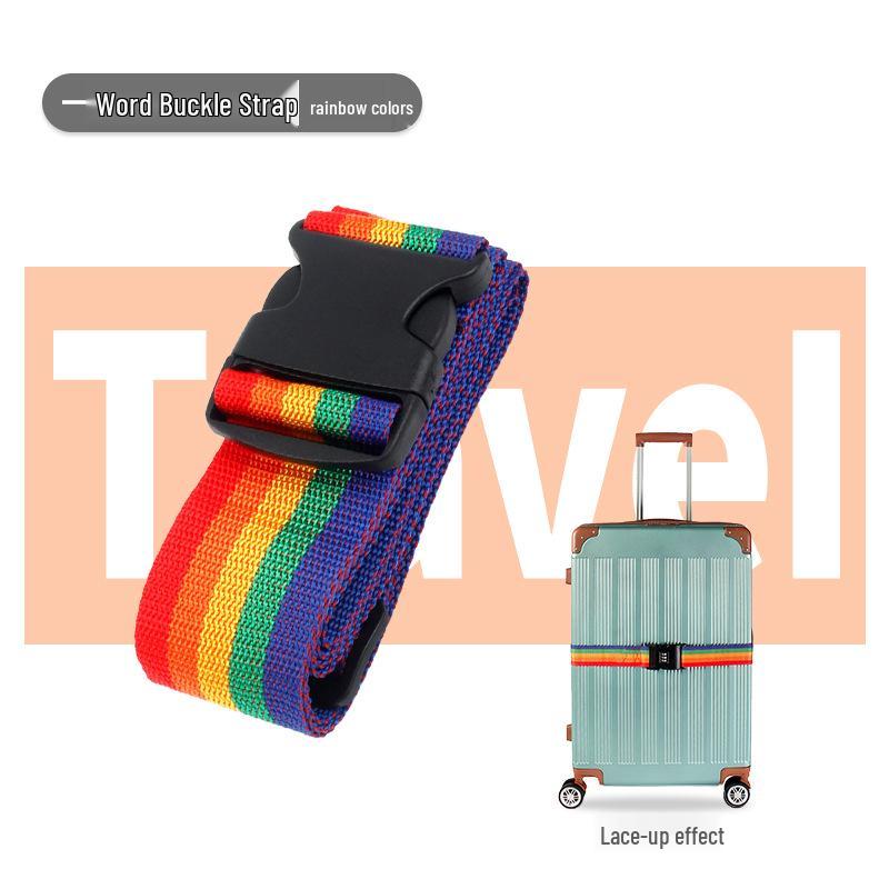 Polypropylene One-Word Luggage Strap for Suitcase Reinforcement with Wheels