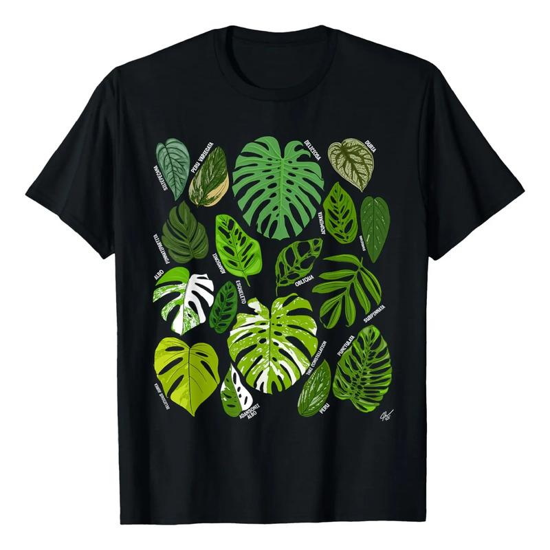 Monstera Varieties Albo Deliciosa Thai Con Plant Lover T-shi S