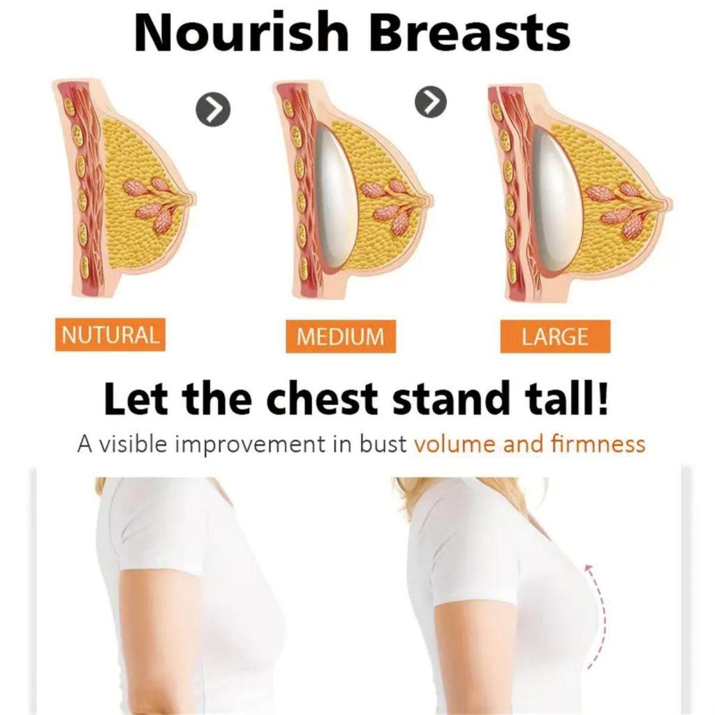 Gentle and Non-irritating, Collagen Elastin Cream Enhances Breast Shape and Balances the Firmness and Tone of the Skin Around the Breasts