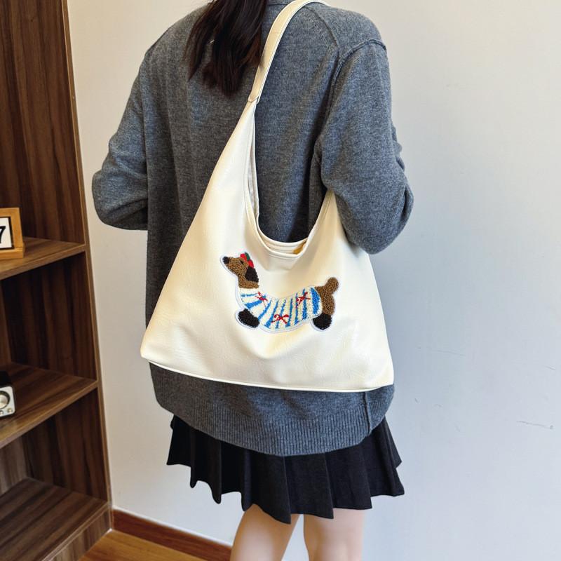 Stylish And Cute Tote Bag For Women In Black Brown Blue And Cream Colors Ideal For Daily Use