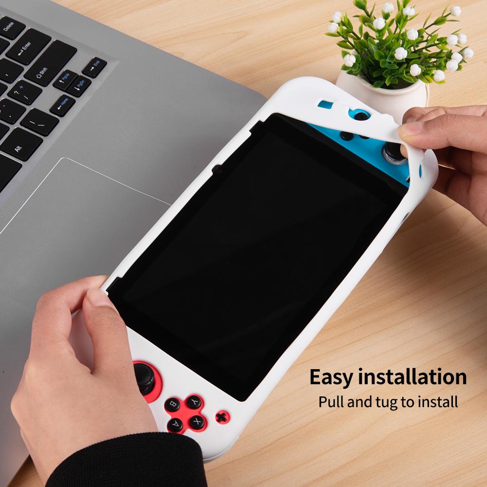 For Nintendo Switch Silicone Protective Case Handheld Game Console Shockproof Cover