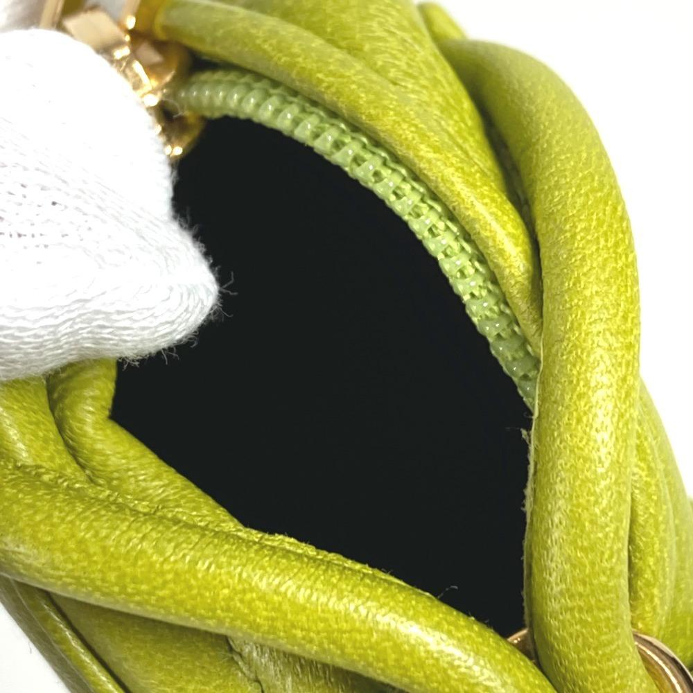 LOEWE Amazona anagram logo Charm Bag Charm Key Holder Leather Green/Gold