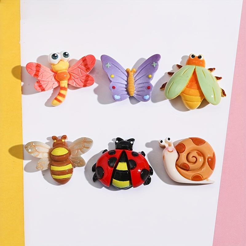 Set da 6 pezzi di mini magneti da frigorifero a forma di insetto simulato, simpatici magneti da frigorifero, adatti per frigoriferi di casa, armadietti e lavastoviglie