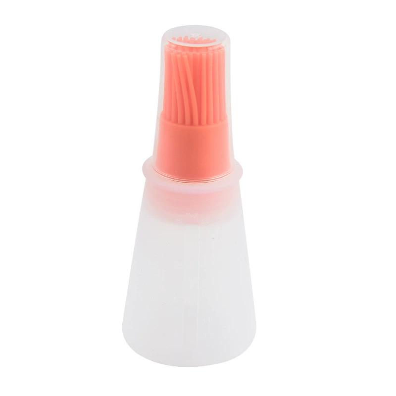 1pc Grill Oil Bottle Silicone Oil Brushes Tool BBQ Basting Oil Brush Barbecue Pastry
