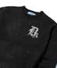 DISCUS ATHLETIC Gothic Logo Jacquard Knit Sweater Charcoal