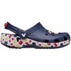 Crocs Kids Mickey Mouse X  Classic Clog Friends Comfortable Versatile Non-Slip Durable Low-Top Casual Shoes Kids Clogs Deep-Blue 211148-90H