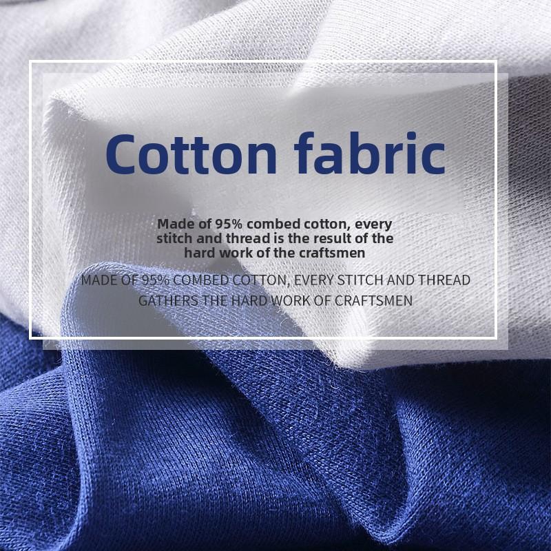 Large Size Men Spring and Summer Pure Color Cotton Loose Breathable Flat Angle Underwear