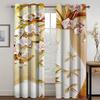 3D Printing Rose Curtains Romantic Flower Printed Drapes For Living Room Bedroom Red And White Hotel Decor