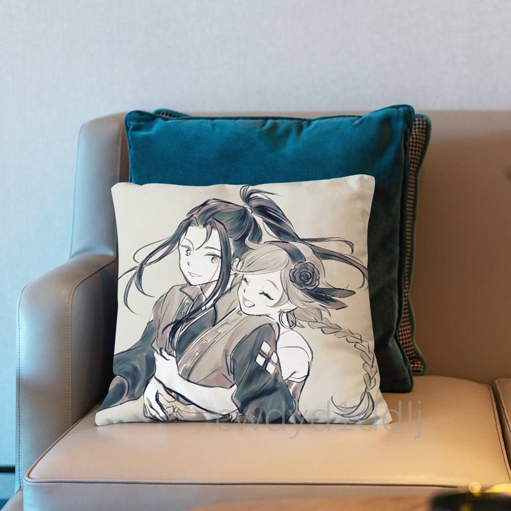 

OOctopath Traveler Game Pillowcases Cute Funny Pillow Case For Wedding Party Home Decor Comfy Pillow Cover 30x30cm