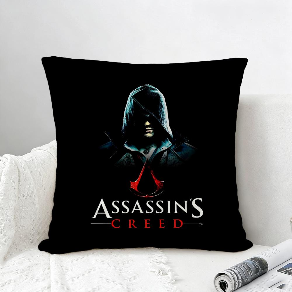 Game Assassins Creed Valhalla Cushion Cover Natural Linen Pillowcase Set AllinOne Decor for Sofa Bedroom Chair