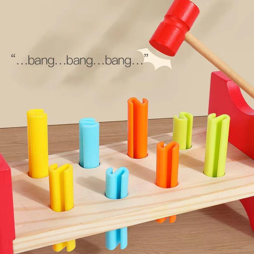 Pounding Toy Mallet Hammering Pounding Toy Simulation Montessori Nail Screw Games  Kids Gifts