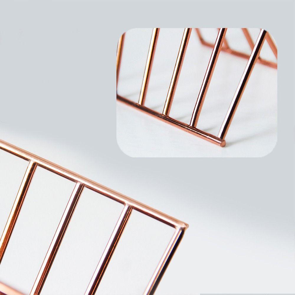 School Office Supplies Desk Storage Triangle Bookend Book Holder Record Rack Iron Book Stand