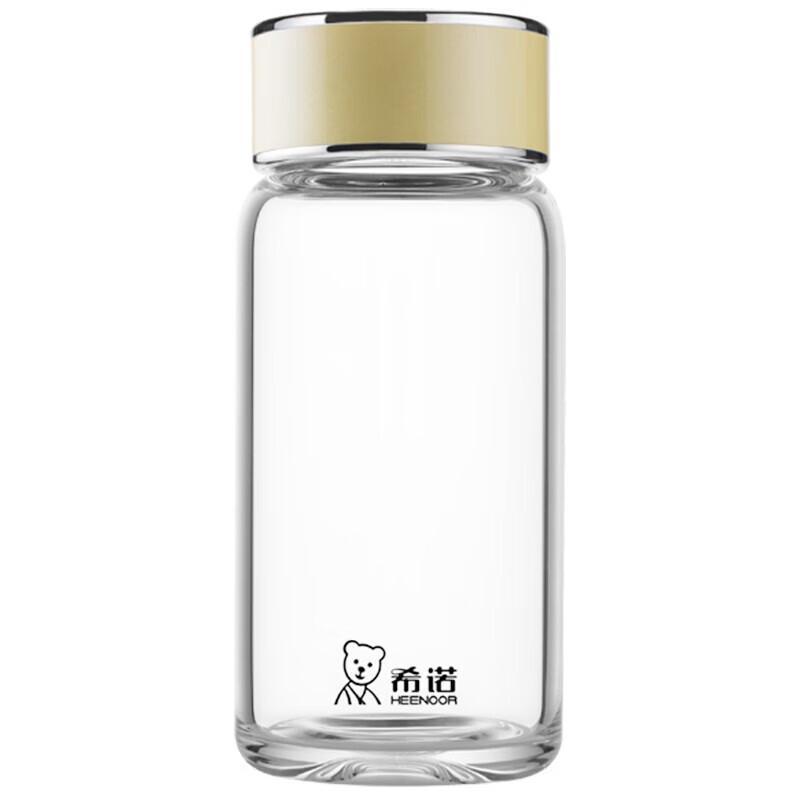 

Heenoor Single Layer Portable Glass Water Bottle
