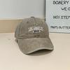 Fashionable Casual Wash Cotton Baseball Hat for Women Fashion Brand Letter Embroidery Couple Baseball Cap Breathable Spring and Summer