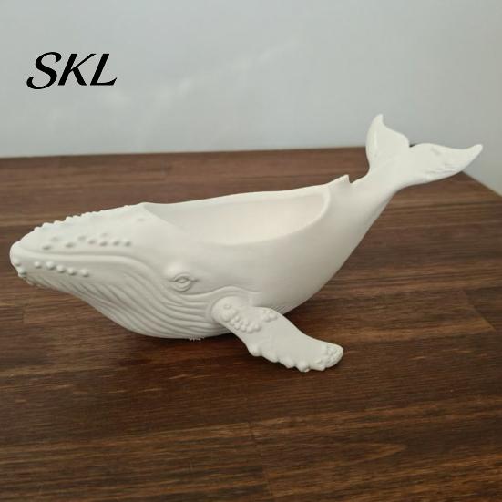 Whale Desk Organizer Humpback Storage Bowl, with Hollow Groove, 3D Printed Small Sundries Ocean Style Desktop Decoration, for Jewelry And Items Holder