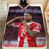 Michael Olise Bedrukte Flanellen Deken, zachte plaid voor slaapkamerbank, wasbaar, voetbalfan merchandise, geweldig cadeau.