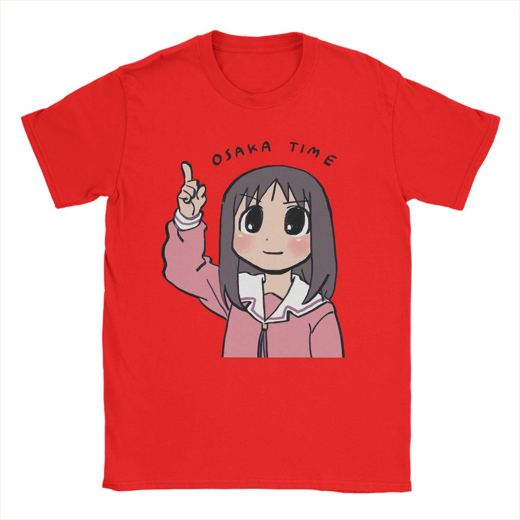 

Мужские футболки Osaka Time Ayumu Аниме Azumanga Daioh Винтажные Хлопковые Футболки с Короткой Рукавой Круглый Вырез Одежда Печать S