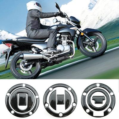 1Pcs Carbon Fiber Fuel Gas Oil Cap Tank Pad Tankpad Protector Sticker For Motorcycle Universal For Honda Suzuki Kawasaki Yamaha