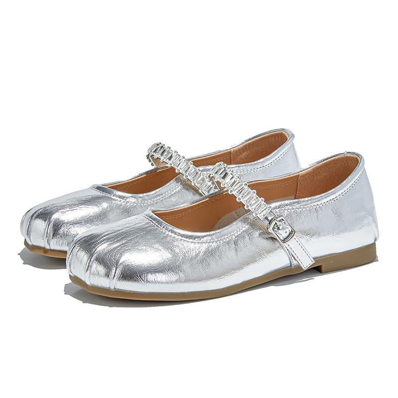 Fashion AIYUQI 2025 new shallow-mouth Mary Jane Women's shoes One-strap women flat shoes Large size ballet loafers female