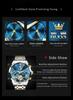 OLEVS 6619 Original Hollowed Automatic Watch Fashion Diamond Shaped Glass Skeleton Multifunctional Mechanical Wristwatch for Men