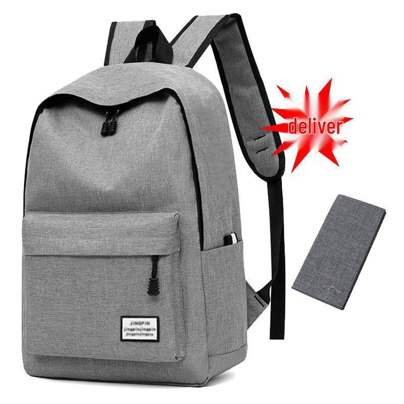 Men's Korean Style Canvas Backpack - Large Capacity for Students, Computers, and Travel