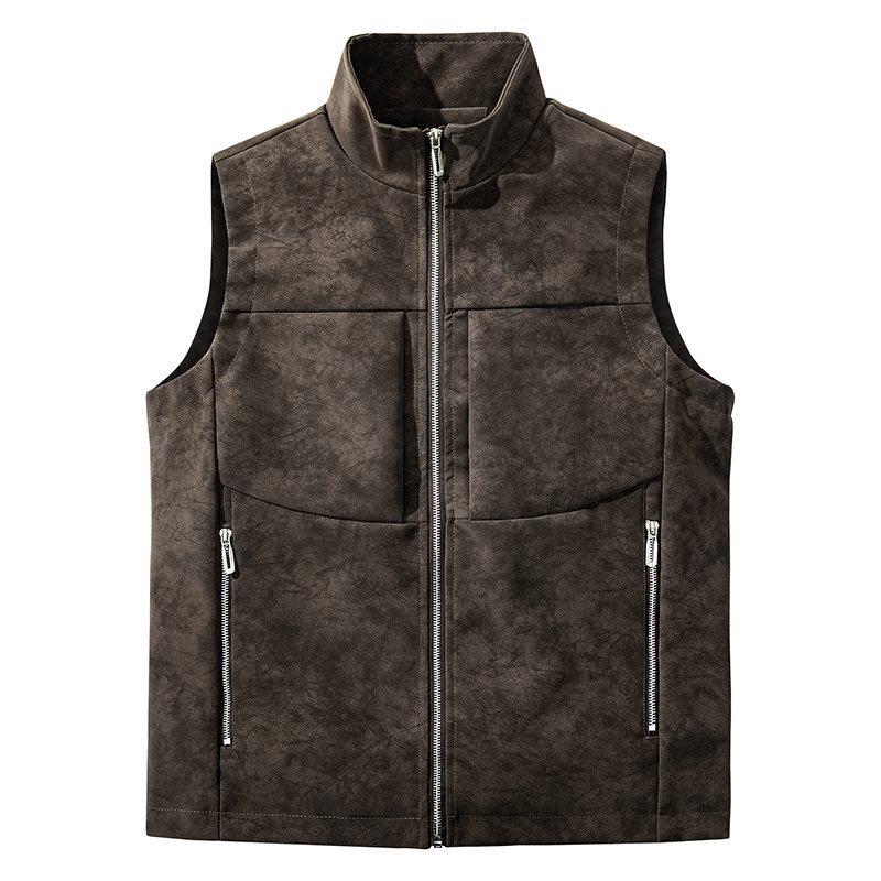 2026 Stylish Leather Vest: Comfortable, Durable, Windproof & Rainproof Autumn/Winter Sleeveless Top