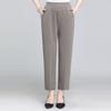 Mittleren Alters und Alte Frauen Frühling Sommer Hose Dünne Elastische Taille Lose Baumwolle Mutter Lange Casual Hosen Plus Größe