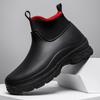 Kitchen Shoes Outdoor Versatile Wear Resistant and Oil Resistant Short Rain Boots for Men's Waterproof and Anti Slip Zapatillas