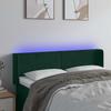 Vidaxl Bed Headboard with LED, Dark Green, 147X16X78/88Cm, Velvet