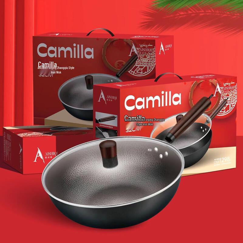 Traditional Hand-Forged Iron Wok