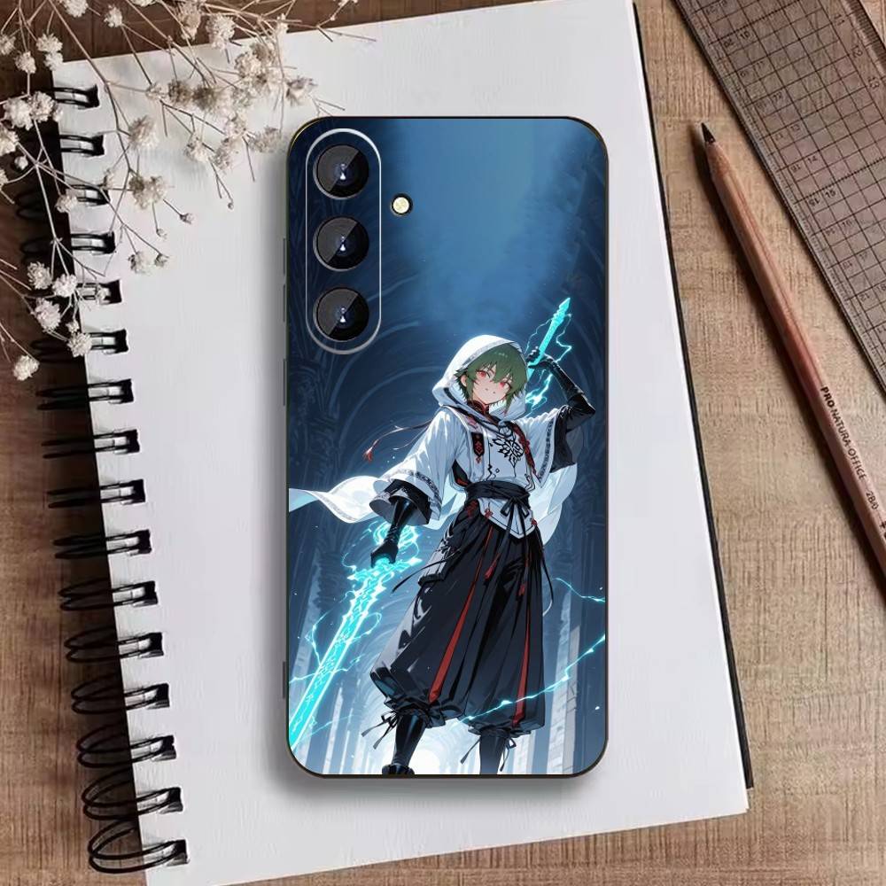 GEnshin Y-KKaedehara Kazuha Phone Case For Samsung Galaxy A73,21,22,32,71,53,52,51,80,5G Soft Black Cover