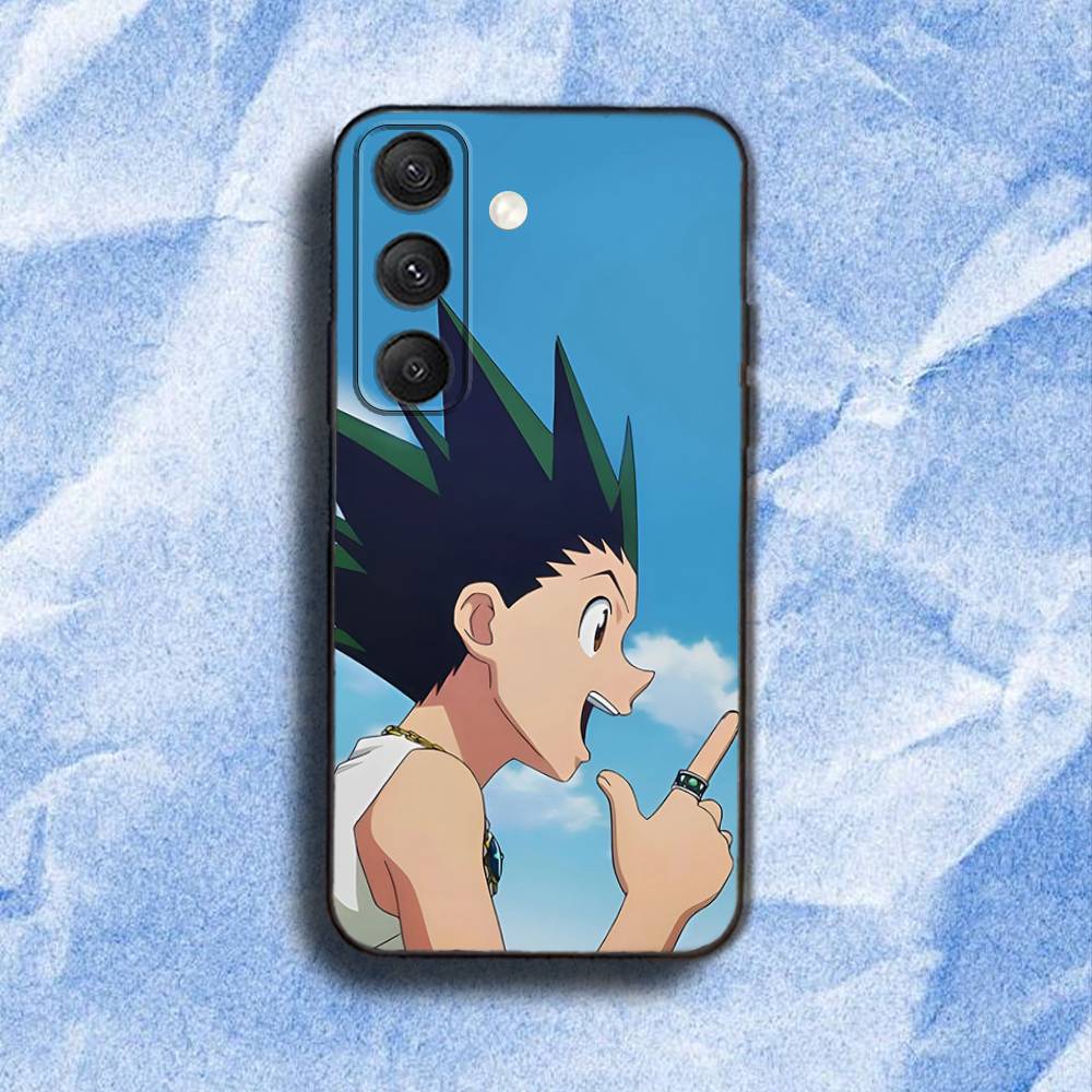 HunterS Killua-S Zoldyck Phone Case For Samsung S 25,24,23,22,30,21,10,9,Ultra,Plus,Lite,FE,4,5G Black Soft Case