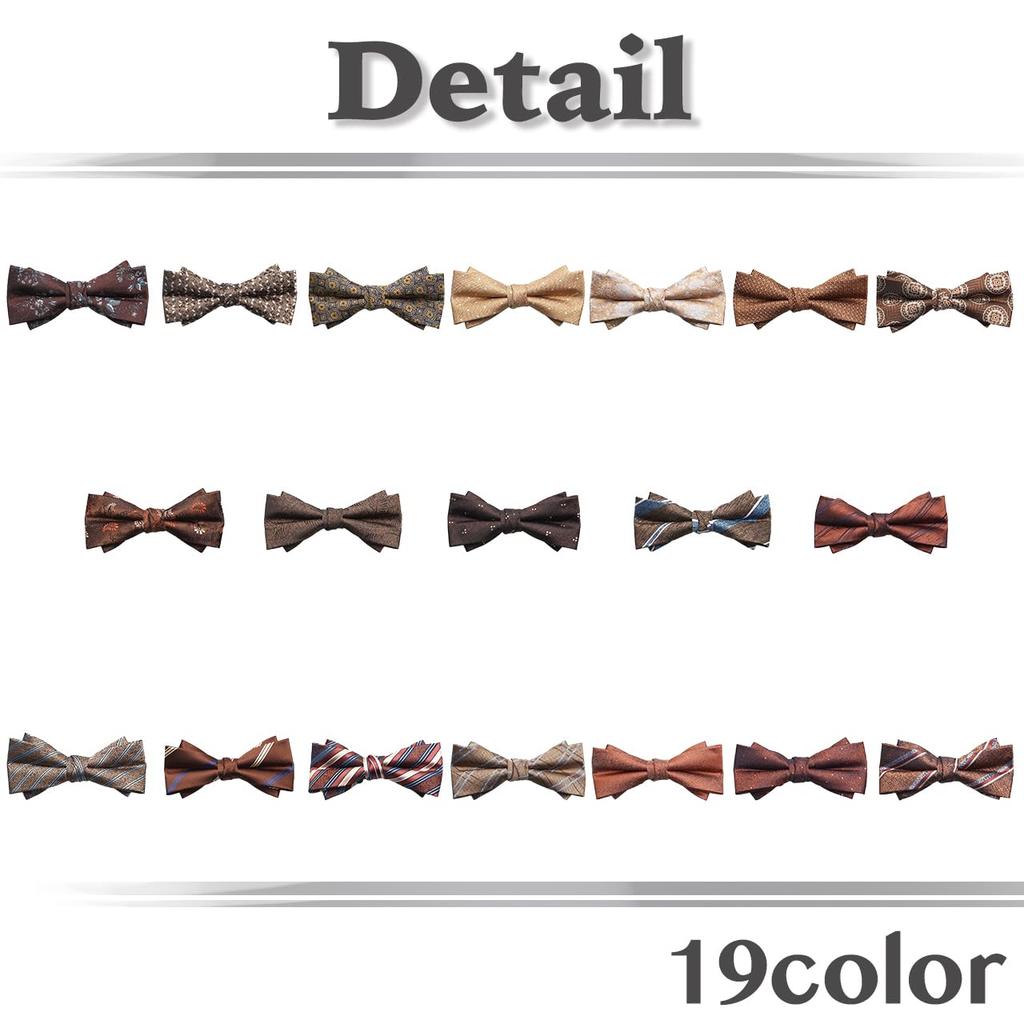 [White Fang] Elegant Polyester Bow Tie, Stylish Casual, Men's & Women's NC046(A19)