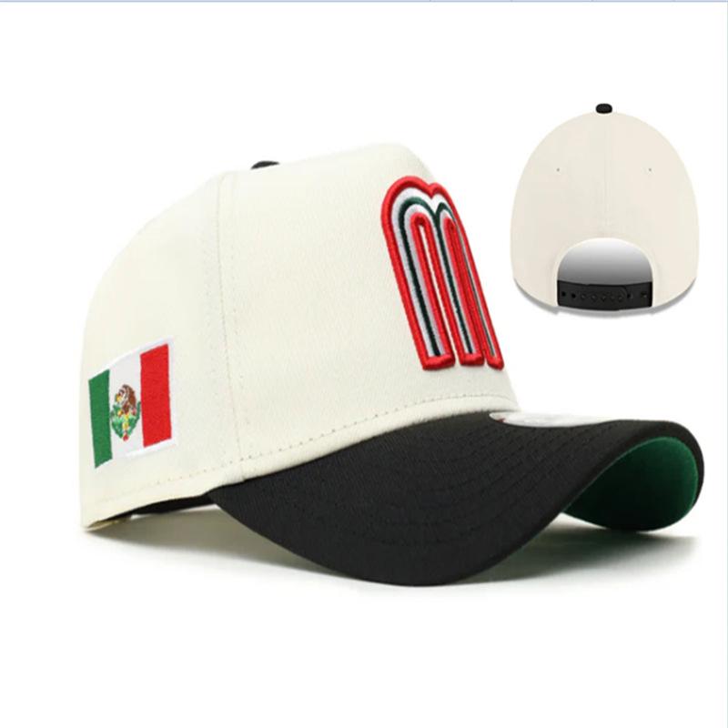 Cappellino da Baseball Regolabile con Visiera a Becco d'Anatra 'New Mexico' 2025 con 'M' Ricamata per Uomo e Donna