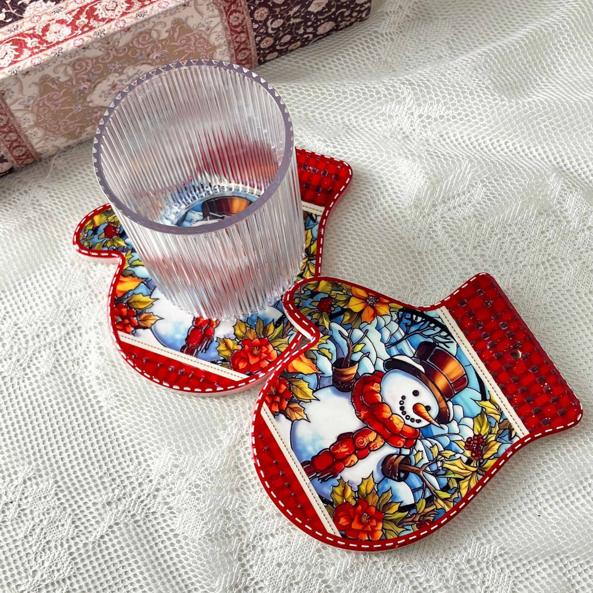 

Рождественские перчатки Подставки Милые тисненые подставки Ручная работа Подвесные керамические пробковые декоративные подставки Дом и декор Кухонная утварь