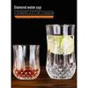 Diamond-Style Transparent Glass Cups for Beer, Juice, Milk, Tea, and Baijiu