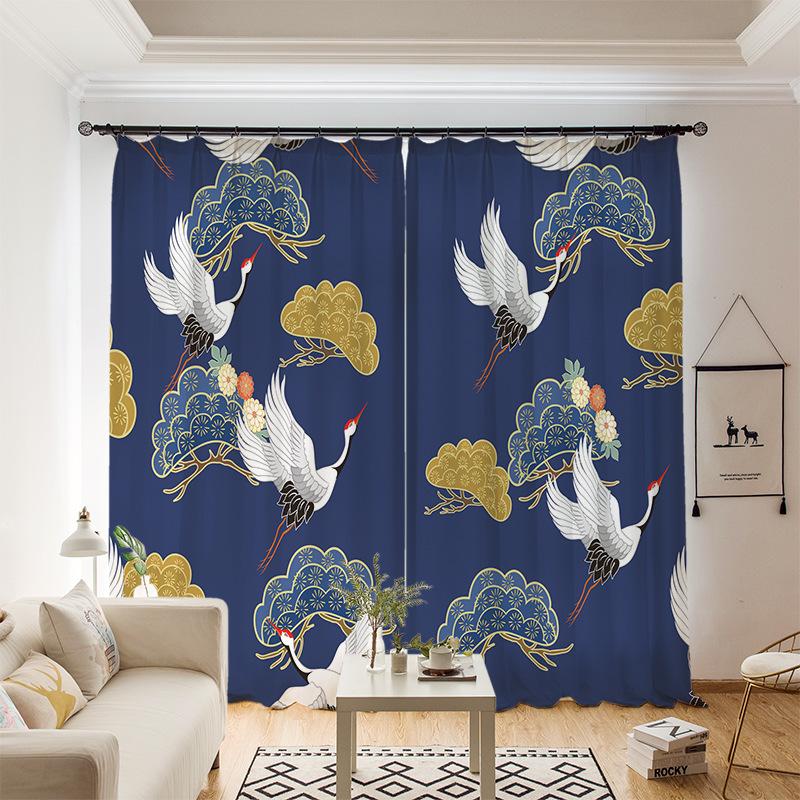 Curtain Spring Floral Cute Cartoon Animal Series Digital Printing High Density Blackout