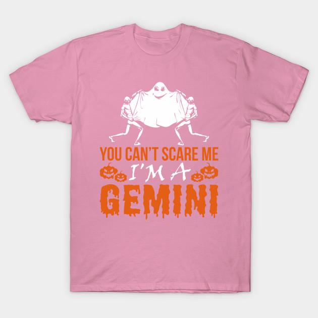 T Shirt Women You Cant Scare Me Im Gemini Ghost Halloween Harajuku Print Kawaii Tshirt Summer Short Sleeve Female T-Shirt Top Tee