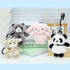 Rabbit Giraffe Cute Panda Animal Plush Keychain Toy Decoration Gift Keyrings
