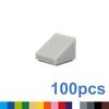 High-Quality 100Pcs Self-assembly High-Quality Building High-Quality Blocks High-Quality Figure High-Quality Smooth High-Quality Bevel Construction