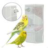 Comedero Automático para Pájaros, Comedero, Contenedor de Comida Transparente, Pinzón Canario