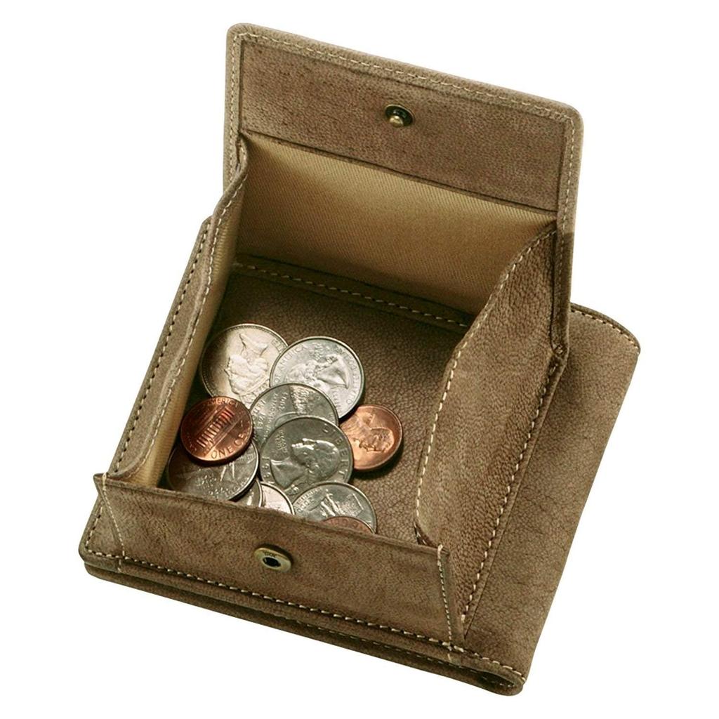 Snovist Camel Leather Men's Bifold Wallet with Free Personalized Engraving (01.Brown)