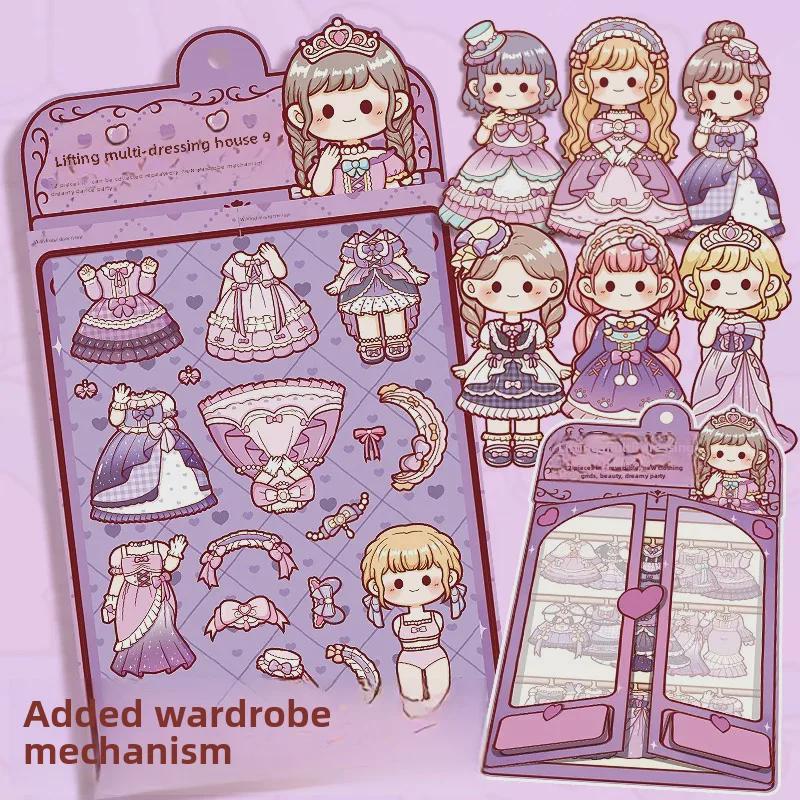 Tiraduo Cute Little Girl Hand Journal Stickers - Daily Wear and Sauce Dressing Themes