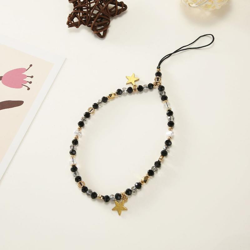 

Mobile Phone Chain Five-Pointed Star Pendant Beaded Telephone Lanyard Rope For Women Jewelry