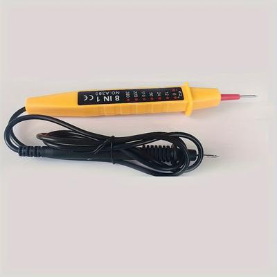 Vysoko kvalitný 8-v-1 tester napätia Auto Car Testovacie pero napätia AC DC 6-380V Elektrické prístroje Tester Detektor