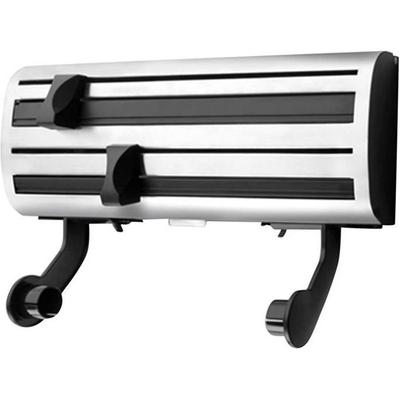 IBILI 739200 3-in-1 Film/Paper Dispenser STAINLESS STEEL, Black, 38 X 16 X 6 Cm