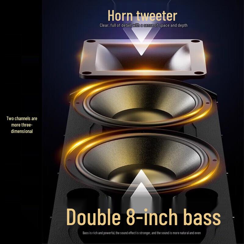 SANSUI G26 Outdoor High-Power Bluetooth Karaoke Trolley Speaker CN plug (adapter included)