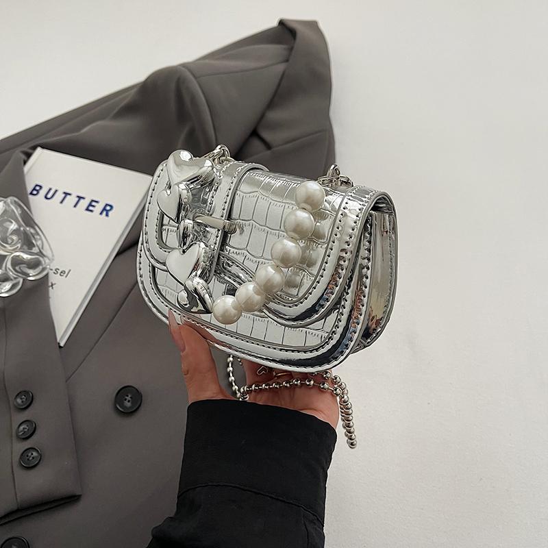 

Модные мини-сумки Chian Pearl для женщин, простые универсальные сумки с клапаном, женская повседневная сумка через плечо