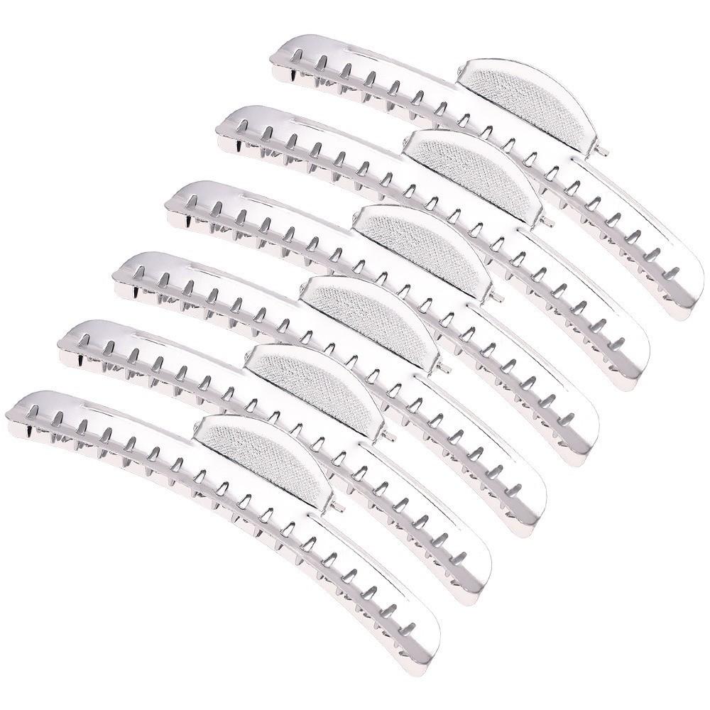 6Pcs Aluminum Alloy Wave Hair Clips Lightweight Hair Fixed Hairclips Salon Use